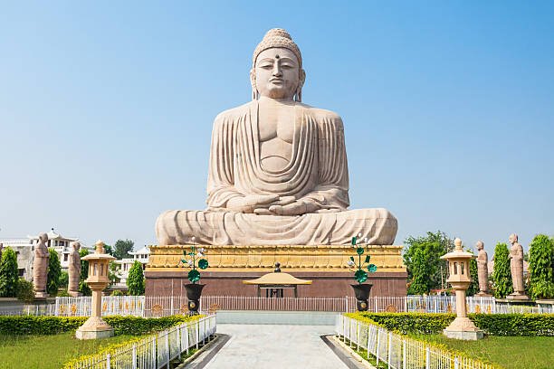 Great Buddha Statue near Mahabodhi Temple in Bodh Gaia, Bihar state of India
